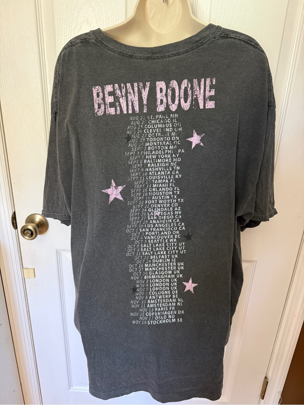 American Heart Benson Boone Concert Merch Graphic Tee 100% Cotton / Size XXL - Picture 2 of 4